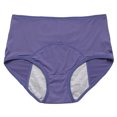 thumbnail image 1 of Women Period Panties Solid Color Leak Proof Crotch High Waist Briefs Breathable Panty Ladies, 1 of 2