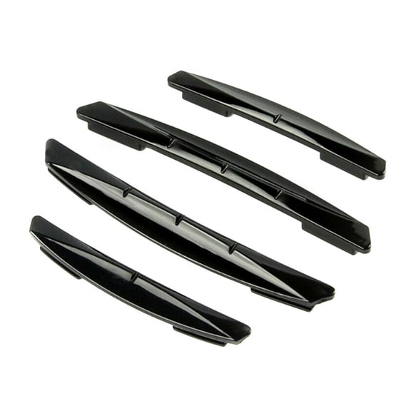 Car Side Door Edge Guard Strips Universal Anti-crash Protective Cover Trim Stickers 4pcs Black