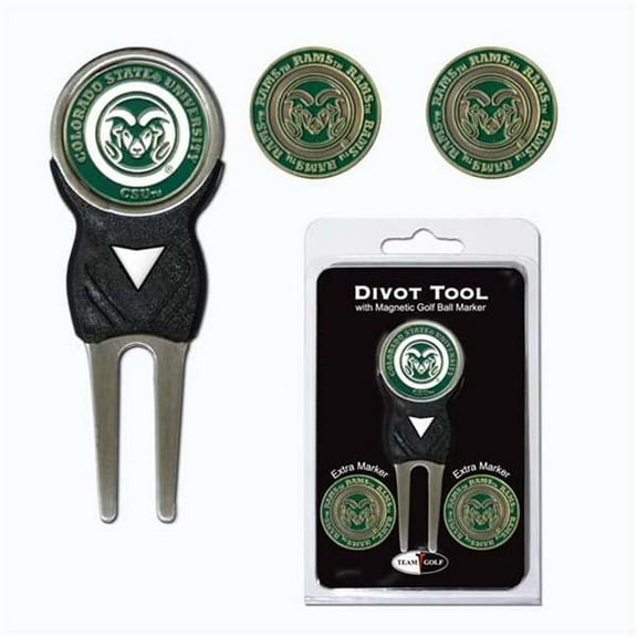 Teamgolf 44945 Colorado State University Rams Golf Signature Divot Tool, Pack of 3