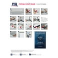 thumbnail image 5 of M&T Displays Portable Snap Poster Frame 24x36 Inch Silver 1" Aluminum Profile Front Loading Wall Mounting Photo Picture Document Certificate Sign Holder Mitered Corner Anti Glare Cover, 5 of 8
