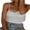 White Style A, variant on Gupgi High Street Deep V Neck Pearl Vest Women Crop Top White Sleeveless Club Tank Top
