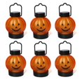 thumbnail image 2 of Calabaza De 6 Uds Con Asa Colgante Y Luz De Decoración De Halloween De Base Estable Para Bares Banquetes De Celebración Yuarrent HA045203-02, 2 of 6