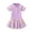 Purple, variant on Gytharion Summer One-Piece Bathing Suits for Teen Girls Fashion Print Short Sleeve Zipper Skirted Swimsuit Kids Girls Cute Swimming Dresses, Sizes 5-13 Years