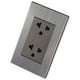 thumbnail image 5 of Espaciador de placa de pared Toma de corriente de pared Cargador USB Toma de pared Enchufe de pared Cubierta de toma de corriente de pared para protección eléctrica de pared, 5 of 8