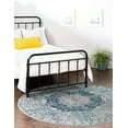thumbnail image 3 of Rugs.com Newport Collection Rug – 10' 2 Round Navy Blue Medium Rug Perfect For Kitchens, Dining Rooms, 3 of 9