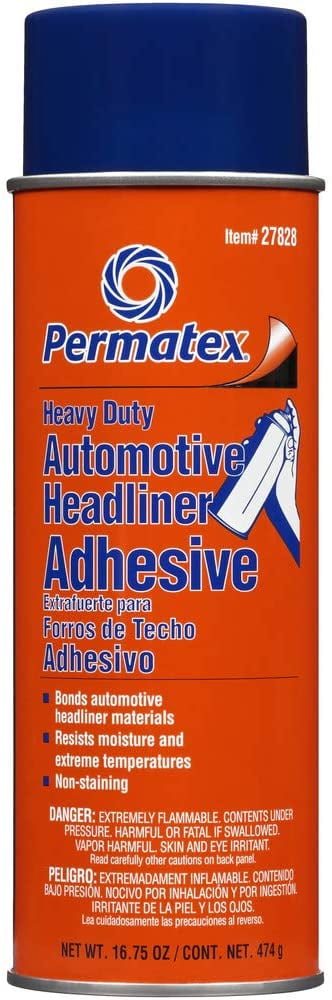 (6 pack) Permatex Body Shop Heavy Duty Headliner & Carpet Adhesive 16.75 oz New - 27828