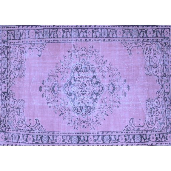 Ahgly Company Indoor Rectangle Abstract Blue Contemporary Area Rugs, 8' x 12'