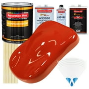 MONZA Red Gallon URETHANE BASECOAT CLEARCOAT Car Paint FAST Kit