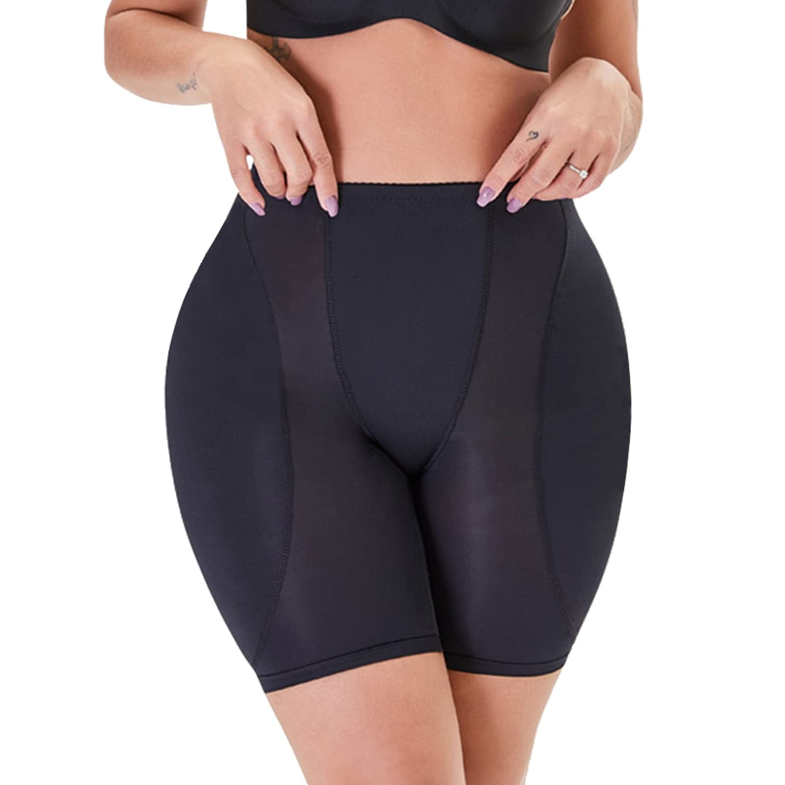 Figninget Hip Padding Hip Dips Pads Butt Enhancer Shapewear Padded Panties  Hip Enhancer Shapewear for Women BBL Shorts with Hip Pads and Butt Pads  Black Small at  Women's Clothing store