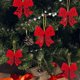 thumbnail image 2 of Tree shape 10 piezas Bowknot decoraciones para árboles de Navidad pajarita roja colgante de árbol, 2 of 5