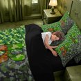 thumbnail image 5 of meiyoeat Personalized Pixelated Monogram R 7-Piece Twin Bedding For Boys,Geometric Plaid Buffalo Initial Bedding Comforter Set,Black Reversible, 5 of 7