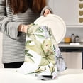 thumbnail image 6 of Kitchen Towels Fresh Lily Flowers Pattern Cleaning Towel Absorbent Hand Towels Tea Towels for Home Restaurant Dish Clean 28" x 18", 6PCS, 6 of 7