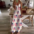 thumbnail image 2 of Vestidos de Verano de las Mujeres sin Mangas Estampados Colgantes, Estilo Casual Suelto para las Vacaciones, la Fiesta Y el Uso Diario de Primavera, 2 of 5