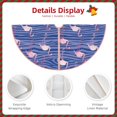 thumbnail image 3 of Bingfone Christmas Tree Skirt Mat Christmas Decoration Interior 36" -Flamingo, 3 of 6