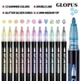 thumbnail image 4 of Marcadores GLOPUS 12 Plumones con contorno y glitter para niños, 4 of 8