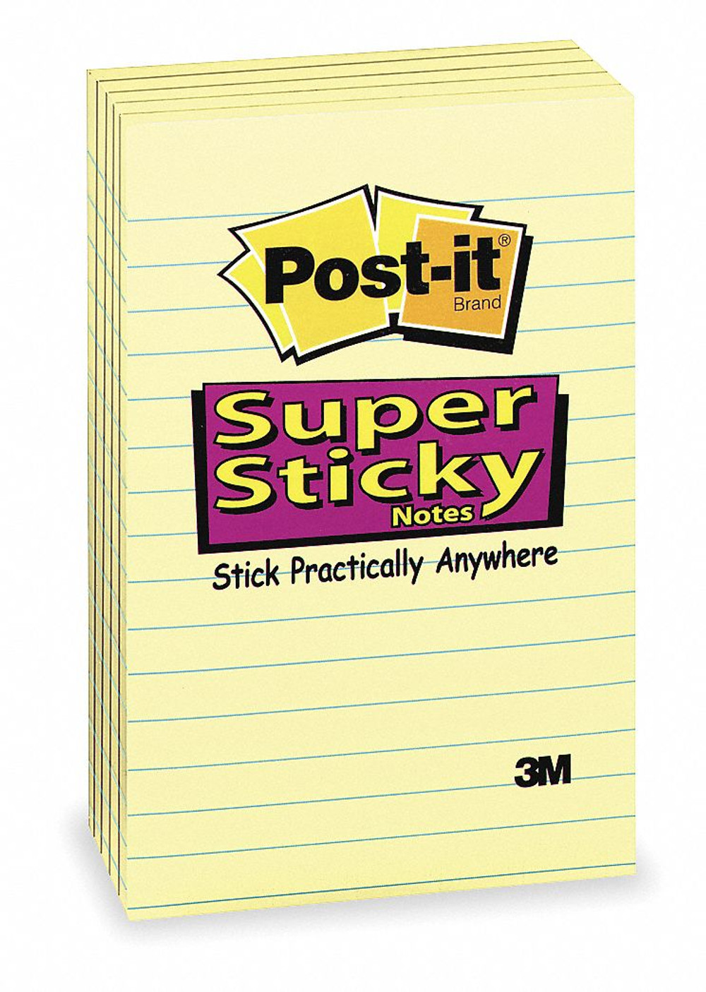 PostIt Sticky Notes,4" x 6",PK5 6605SSCY 6605SSCY ZOG1209406