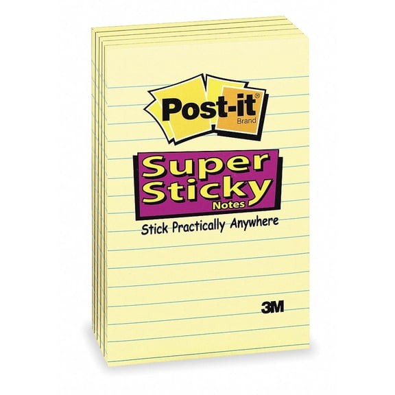 Post-It Sticky Notes,4" x 6",PK5 660-5SSCY 660-5SSCY ZO-G1209406