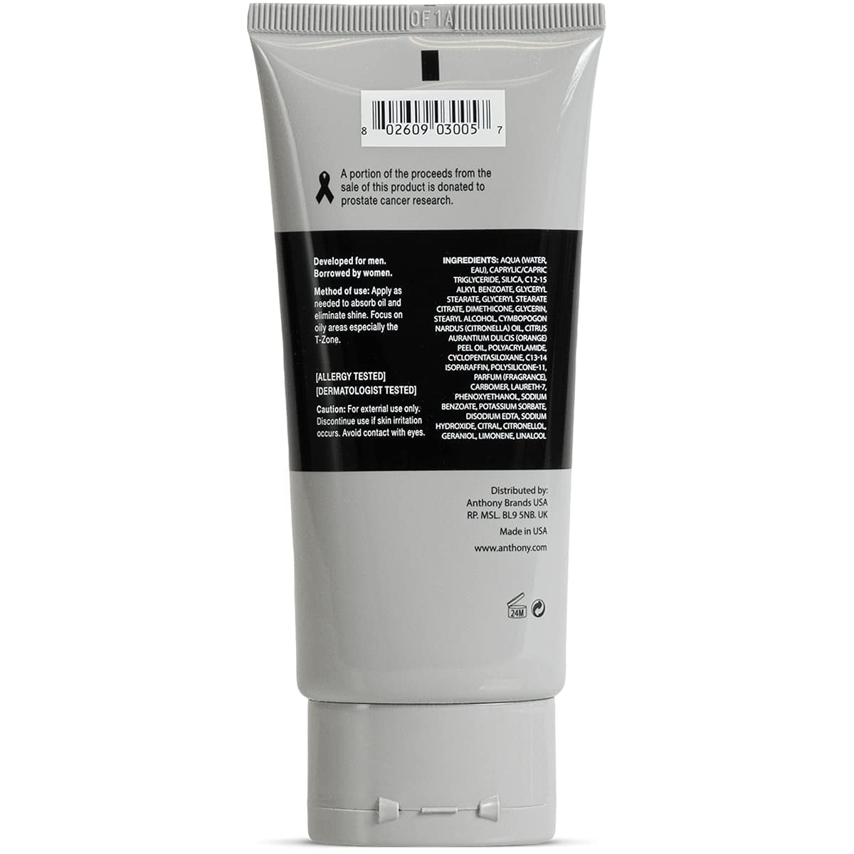 Anthony Instant Fix Oil Control for Men – Mattifying Lotion for Oily Skin – Moisturizer and Pore Minimizer Instantly Eliminates Shine – 3 Fl Oz Pack of 3