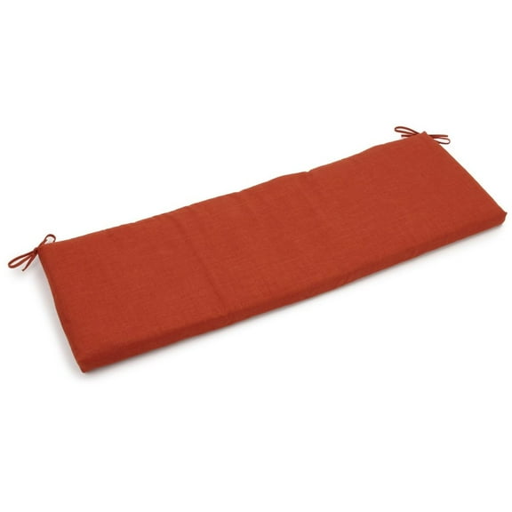 Blazing Needles 51-inch by 19-inch Solid Outdoor Spun Polyester Loveseat Cushion