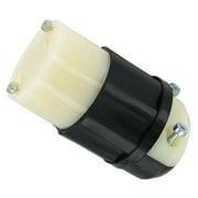 Leviton 165-02713-000 Electrical Connector, 3 -Pole, 30 A, 125/250 V, NEMA: NEMA L14-30R, Black/White