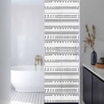 thumbnail image 2 of Boho Triangle Window Privacy Film Stripes Geometric Black Decorative Glass Window Film UV Blocking Static Cling Non-Adhesive Sticker Covering for Home Door 23.6 x 78.7 inches, 2 of 8
