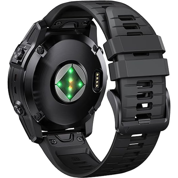 Tianle Band Compatible with Fenix 7X pro for Fenix 6X/Fenix 7X/Fenix 5X Plus/Fenix 6X Pro watch Soft Silicone Watch Strap for 26mm Width Fenix 3/HR
