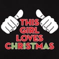 thumbnail image 3 of CafePress - This Girl Loves Christmas Women's Classic T Shirt - Women's Traditional Fit Dark T-Shirt, 3 of 4