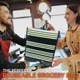 thumbnail image 6 of Large Tote Bag Eco Friendly Shopping Reusable Foldable Webbed Handles Water Resistant 2 Pack Exultimate, 6 of 6