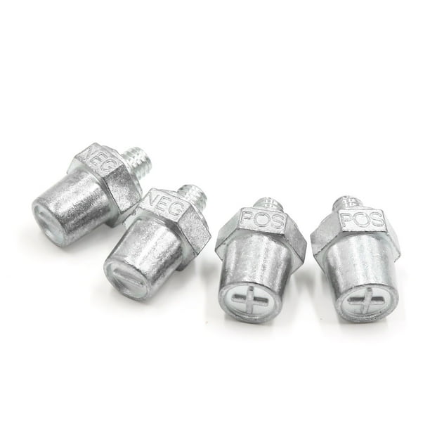 4 Pcs Positive Negative Battery Post Terminal Adapter Converter for Car