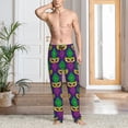 thumbnail image 6 of Lsque Mardi Gras Carnival3 Print Men's Pajama Pants, Lounge Pant - Comfortable Home Wear,Elastic Waistband, Stylish Design-Large, 6 of 9