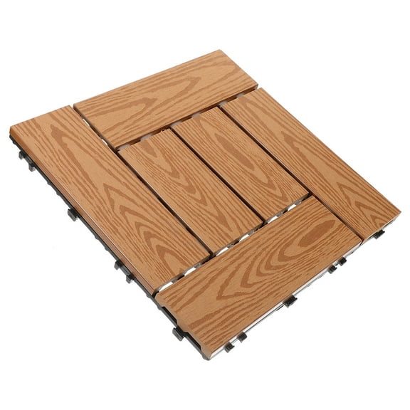 OULII 1Set Pattern Interlocking Deck Tiles for Backyard and Porch Floor Covering