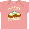 thumbnail image 4 of Inktastic Hanukkah Funny Here for Latkes Boys or Girls Baby Bodysuit, 4 of 5
