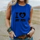 thumbnail image 2 of Verano mujer moda cuello redondo impreso sin mangas casual camisetas sin mangas Fridja gh5348, 2 of 5