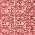 thumbnail image 1 of Ahgly Company Machine Washable Indoor Square Abstract Red Modern Area Rugs, 5' Square, 1 of 4