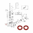 thumbnail image 3 of Oil Drain Plug Gasket, Durable Drain Plug Washer 90430-08020-00 20PCS  For Sterndrive 5.0L, 3 of 8