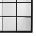 thumbnail image 4 of Benjara Mirror with Sleek Grid Design Metal Frame, Black, 4 of 5