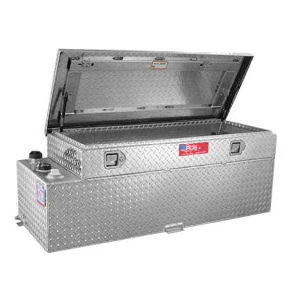 RDS Tanks Liquid Transfer Tank 72548 DOT Approved; Gasoline or Diesel; Combo; 60 Gallon Capacity; Diamond Tread; Aluminum