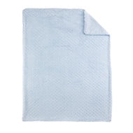 EVERYDAY KIDS Large Baby Boy Blue Soft Baby Blanket