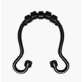 thumbnail image 3 of 12 Piece Set - Matte Black Heavy Duty Double Ear Shower Curtain Hooks Rings, 3 of 3