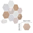 thumbnail image 3 of shyuyusa Hexagon Felt Photo Wall Set Decorative Picture Display Panel for Home Living Room Wall Photo Hanging and Memory Display, 3 of 6
