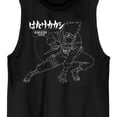 thumbnail image 2 of Naruto Shippuden Kakashi Line Art Crew Neck Sleeveless Men's Black Tank Top-Medium, 2 of 3