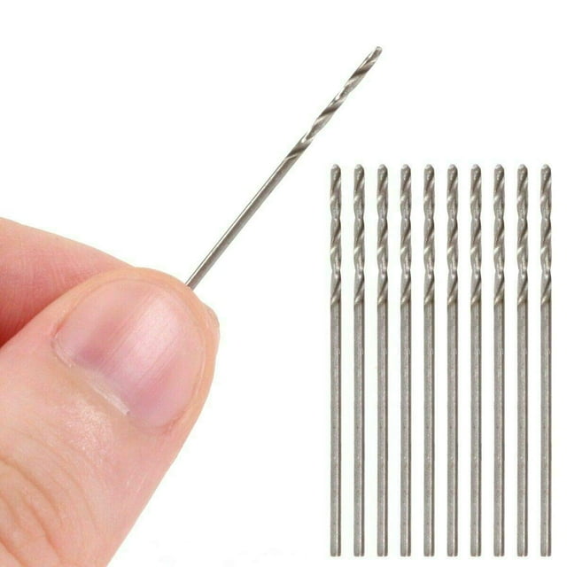 20 piezas 1,1 Mm Hss Micro broca helicoidal Mini taladro de acero de alta velocidad para madera plástico Metal blando
