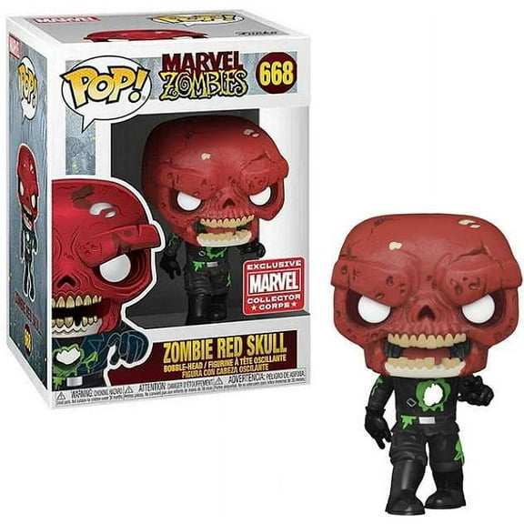 Funko POP Marvel Zombies Zombie Red Skull 668 Vinyl Bobble Head Figure