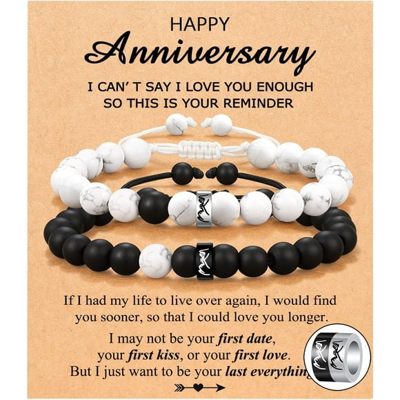 Matching Pinky Promise Couple Ring Bracelets For Boyfriend Husband Soulmate Girlfriend Wife Valentine'S Day Anniversary Birthday Engagement Christmas Gift[S8227]