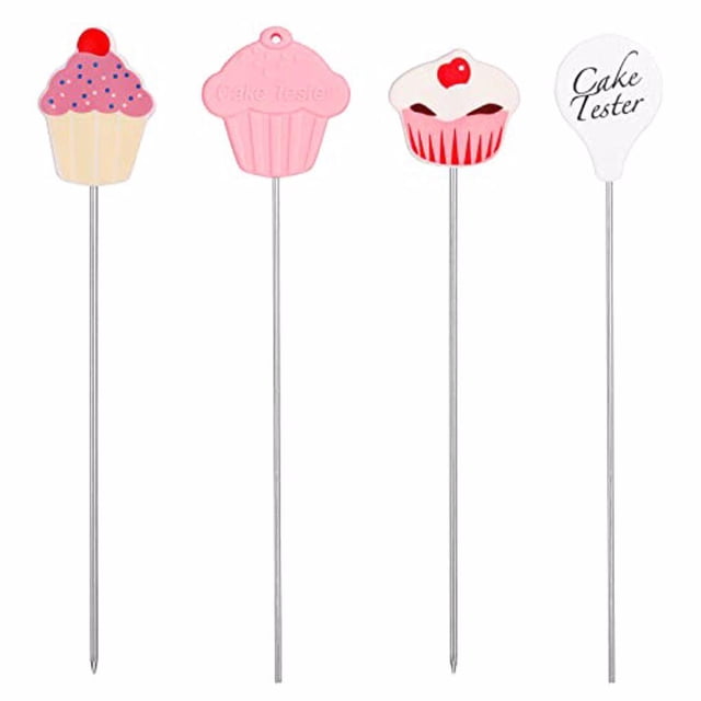 Advancent Probador de tartas de 4 piezas, herramienta para hornear postres, magdalenas, magdalenas, pasteles, sonda para hornear, accesorio para Herramientas y accesorios para hornear