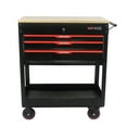 thumbnail image 5 of imerelez Multifunctional Tool Cart with Wheels, 3 Drawers, and Wooden Top, 5 of 9