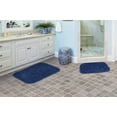 thumbnail image 5 of Garland Rug Serendipity Washable Nylon Bath Rug Set, 2 Piece Set (17"x24" Bath Rug, & 21"x34" Bath Rug) Navy, 5 of 5