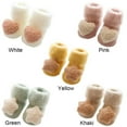 thumbnail image 2 of Thickening Autumn Winter 0-18 Months Velvet Stereo Baby Socks Medium Stockings Newborn Infants Floor Socks KHAKI S(6-18MONTHS), 2 of 8