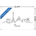 thumbnail image 3 of Line Art Skyline - Paris Wall Poster, 14.725" x 22.375", 3 of 3
