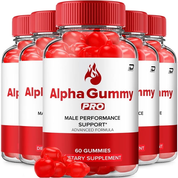 Alpha Gummy Pro Gummies for Men – AlphaGummy Pro Male Gummy Natural Blend Reviews, 5 Pack, 300 Gummies